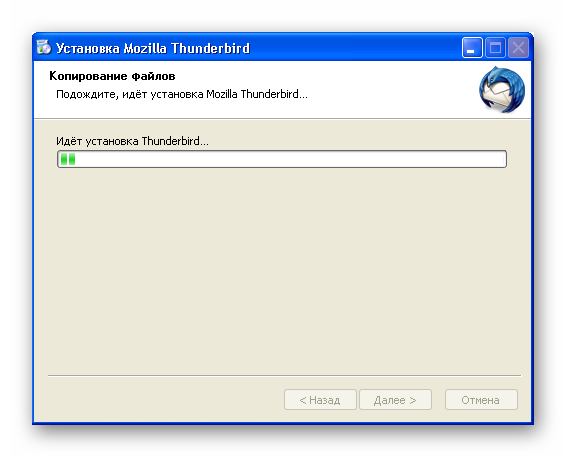 Установка Thunderbird для Windows XP